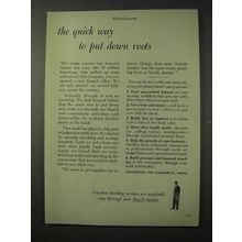 1958 Foundation for Commercial Banks Ad - Put Roots