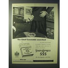1958 State Express 555 Cigarette Ad - Chief Constable