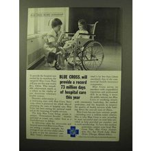 1964 Blue Cross Ad - Record Days of Hospital Care