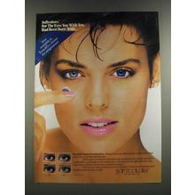 1986 Ciba Vision-Care Softcolors Contact Lenses Ad