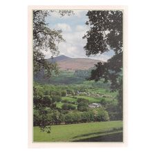 LLANBEDR & THE SUGAR LOAF BRECON BEACONS .unused postcard J Arthur Dixon =