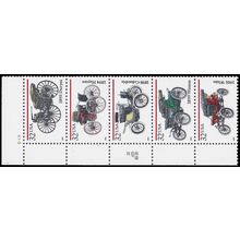 3019-3023 32c Antique Autos Fine MNH UL Strip of 5 P# S1111 L01580