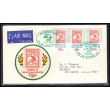 FDC Australia Stamps/3 (Unkn Cachet-Typed/A) Box0428