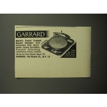1951 Garrard 3 Speed Record Changer Ad
