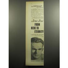 1951 Charles Scribner's Sons Book Ad - From Here to Eternity by James Jones