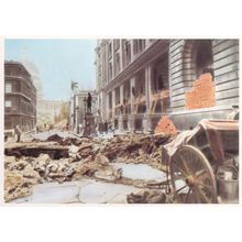 King Edward Post Office Museum Building In WW2 Blitz Postcard