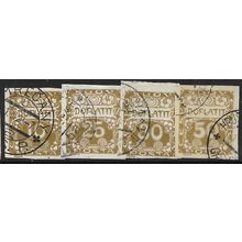 1919/1920 4 different values - fine used (o)