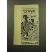 1959 Activair Paddock Shirt Ad - The Paddock Shirt gets in the game