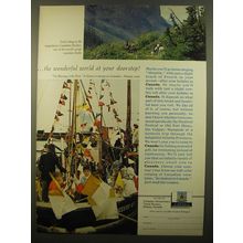 1961 Canadian Government Travel Bureau Ad - Trail riding in the Rockies