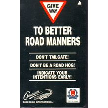 Give Way ~ To Better Road Manners S'pore $2 Telephone Card (Used)