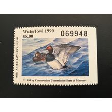 ICOLLECTZONE US Missouri 1990 MO12 Duck Stamp VF NH