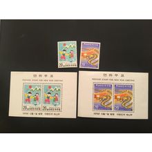 ICOLLECTZONE Korea 1001-1002, 1001a, 1002a VF NH
