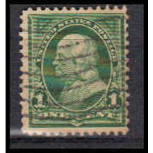 Used 279 1c Benjamin Franklin Barely Clears RA1404