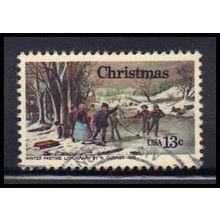 Used 1702 13c Winter Scene Very Fine KA7655