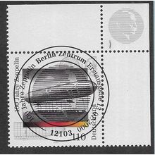 GER 2000 110pf '100TH ANN OF ZEPPELIN' (CORNER MARGIN) FINE USED (EBID75-363)