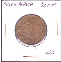 1962 South Africa 1 Half Cent Coin