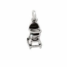 Sterling Silver Baby High Chair Figurine Pendant