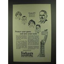 1925 Forhan's Toothpaste Ad - Protect Your Gums