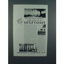 1929 Louisville & Nashville Railroad Ad - Sun-Kissed