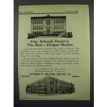 1929 Luther O. Draper Shades Ad - Jonesmore High