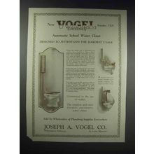 1929 Vogel No. 10 Automatic School Water Closet Ad - NICE!