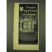 1948 Magnavox Traditional Radio-Phonograph Ad - The magnificent