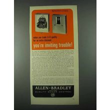 1967 Allen-Bradley Bulletin 709 Size 1 Motor Starter Ad