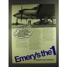 1972 Emery Air Freight Ad - Speed Up Deliveries