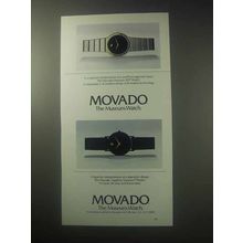 1985 Movado Museum SD, Sapphire Museum Watch Ad