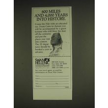 1985 P&O Swan Hellenic Cruise Ad - 600 miles and 4,000 years into history