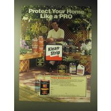1989 Klean-Strip Products Ad - Protect your home like a Pro