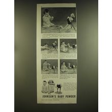 1939 Johnson's Baby Powder Ad - I hate to discourage you