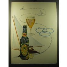 1950 Ballantine's Ale Ad - Yes, there's purity, body and flavor in every glass