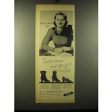 1948 Hood Boots and Shoes Ad - Harriet Hood says - smart women need all 3