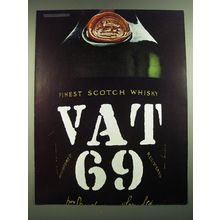 1968 Vat 69 Scotch Advertisement - Finest Scotch Whisky