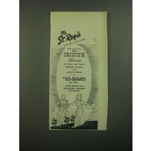 1946 The St. Regis Iridium Room Ad - George Arnold and Alice Farrar