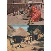 Swaziland Swazi Housewife African Rustic Life 2x Postcard s