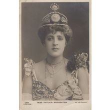 Phyllis Broughton Actress Beauty Queen Diamond Royal Crown Postcard