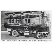Deal St Margarets Bay Charabanc Classic Car Transport Photo Postcard