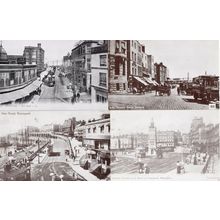 Margate Bus Tram Esplanade Tea Rooms 4x Transport Postcard s