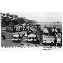 Old Ramsgate Transport Advertising Beach Carts Photo Postcard