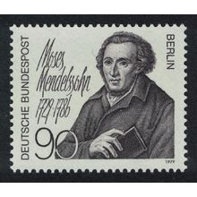 Berlin 250th Birth Anniversary of Moses Mendelssohn philosopher 1979 MNH