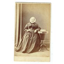 Victorian cdv photo elderly lady seated Tavistock photographer