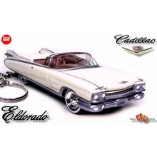 RARE KEYCHAIN 1959/60 WHITE CADILLAC ELDORADO CUSTOM Ltd Ed