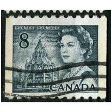 1971 SG 597q - fine used (o) - 2 fluor stripes - coil