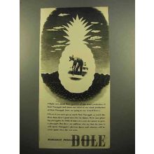1943 Dole Pineapple Ad - Hawaiian Products