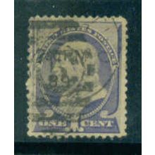 Used 212 1c Benjamin Franklin Fine M01490