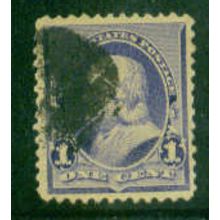 Used 219 1c Benjamin Franklin Almost Very Fine A04299