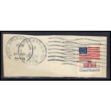 Used 1625 13c U.S. Flag New Orleans, LA. E0467