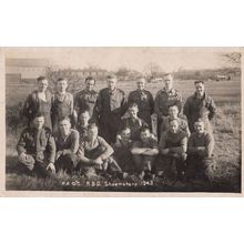 RBD Military Shoemakers Army 1943 Original WW2 Plain Back Postcard Photo